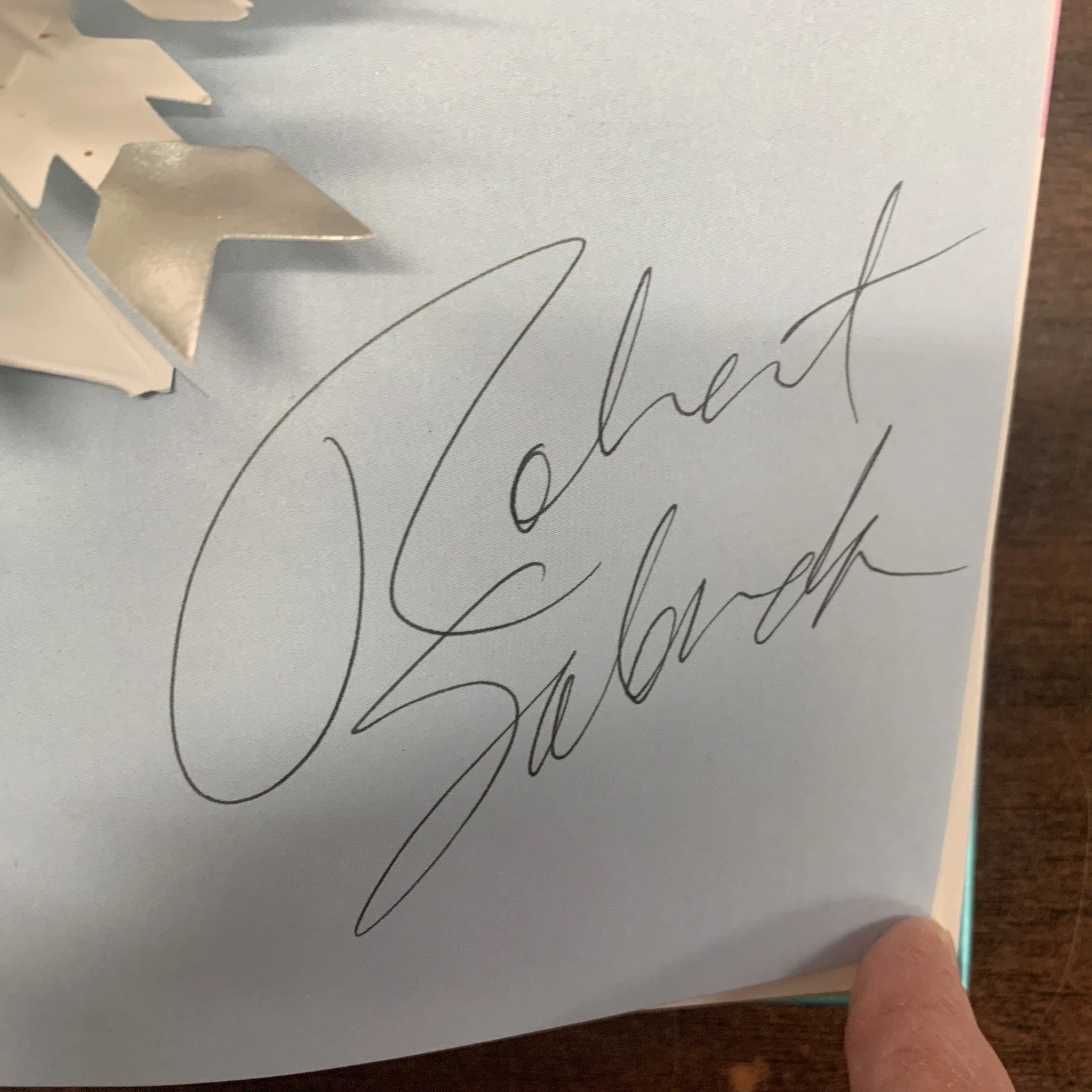 Robert Sabuda Autographed WINTER IN WHITE Pop Up Book – First Edition 2007