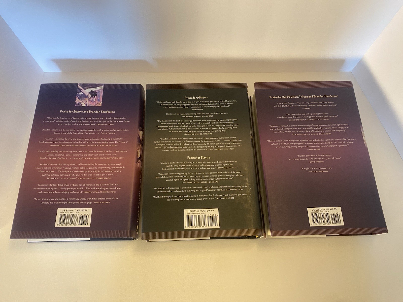 The Mistborn Trilogy by Brandon Sanderson – 1st Edition Hardcovers – Books 1-3!