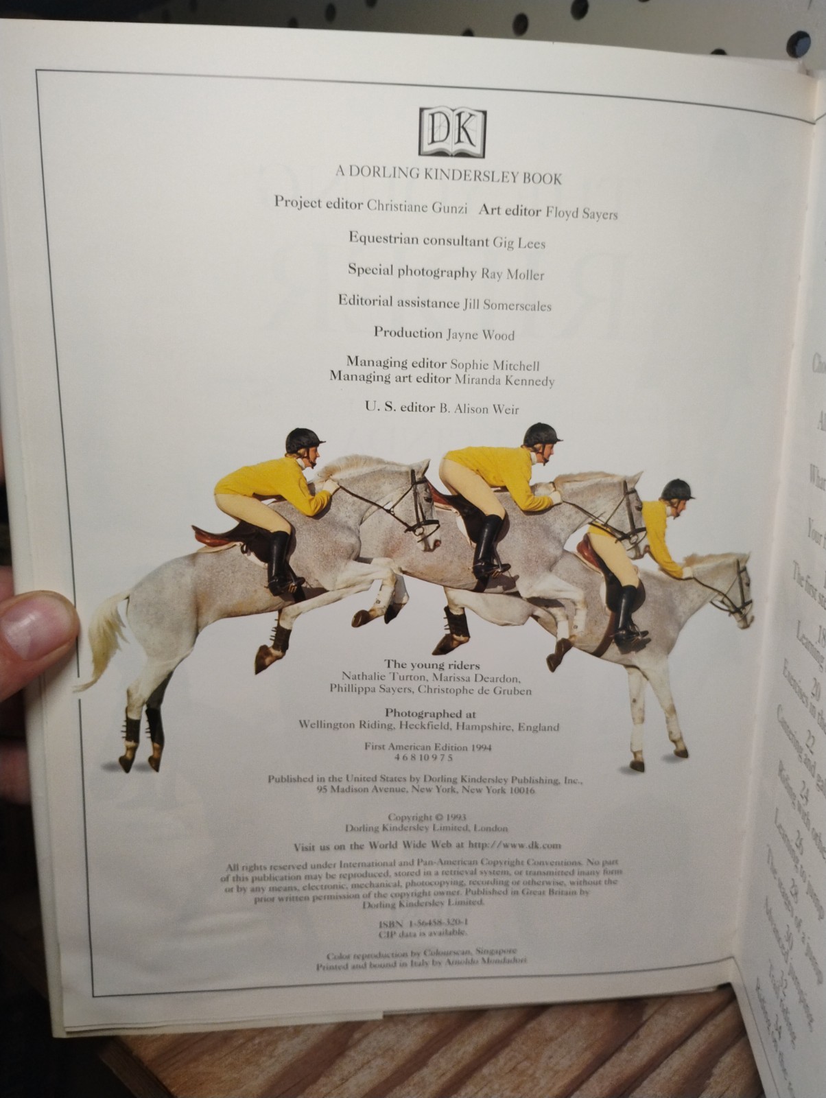 LUCINDA GREEN THE YOUNG RIDER First American Edition 1994