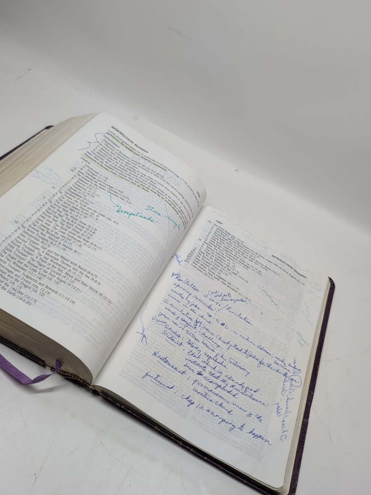 Zondervan NIV 1985 Study Bible Red Letter Violet/Purple Bonded Leather