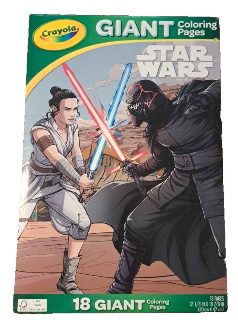 Star Wars Giant Crayola Coloring Book 18 Giant Pages New