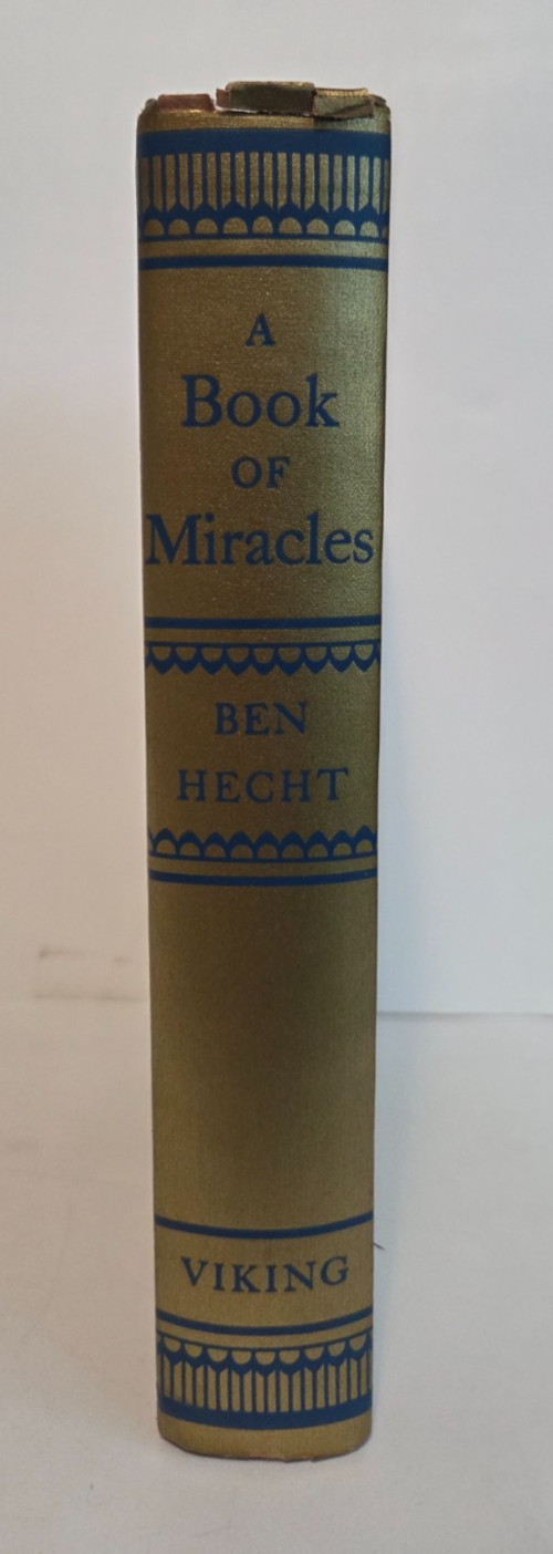 A Book of Miracles — Ben Hecht | 1st Edition 1939 Viking HC