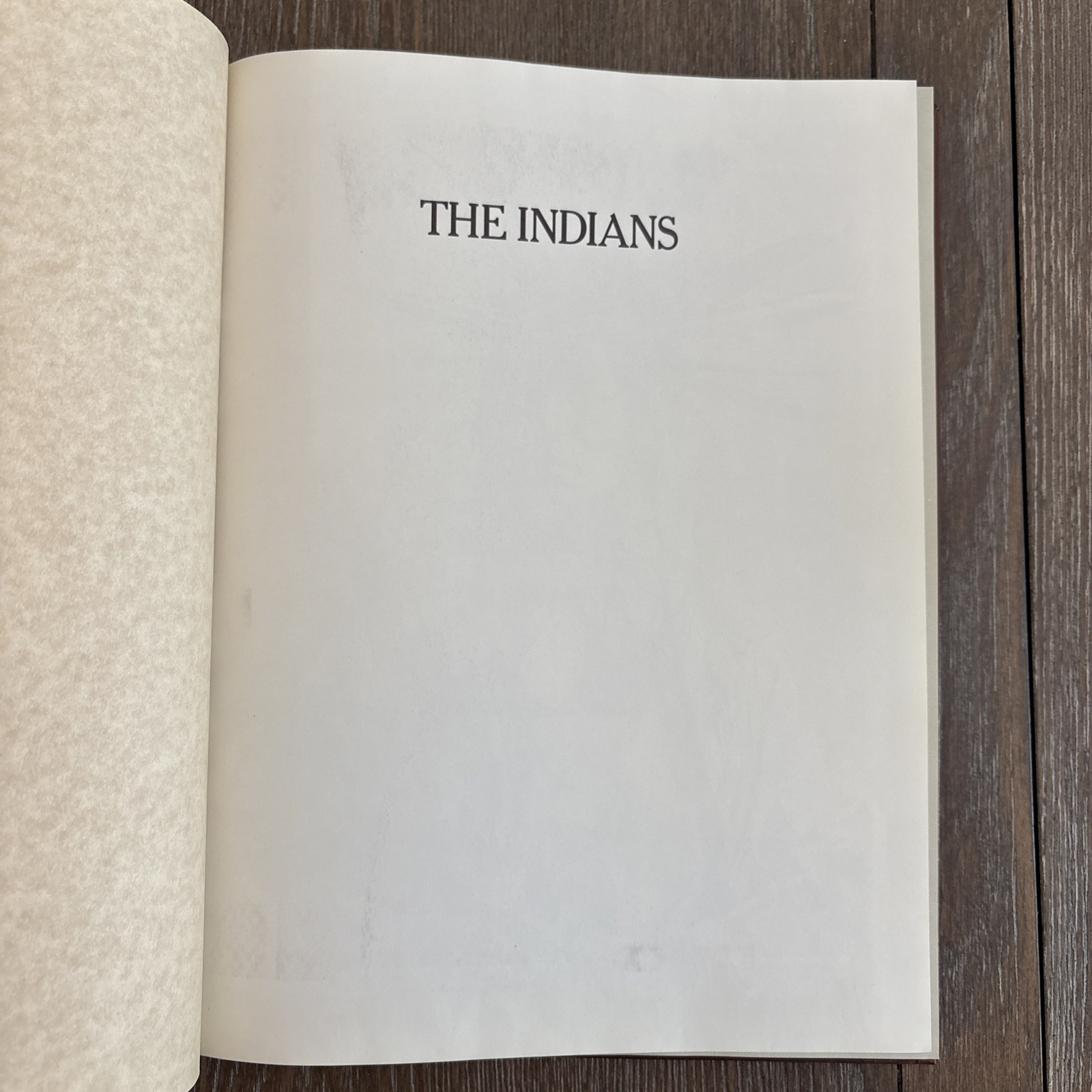 The Old West Series Time Life Books “The Indians” Textured hardcover book