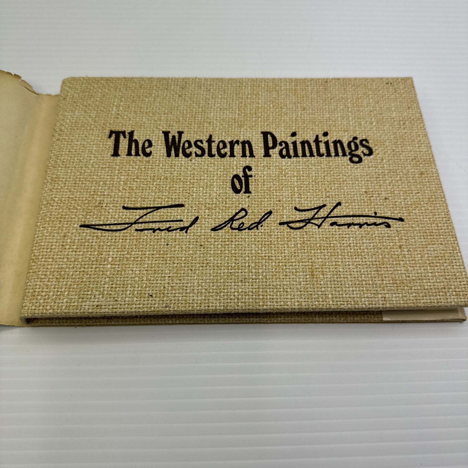 The Western Paintings of Fred Red Harris Signed! 1971 Limited ED Taylor Publish