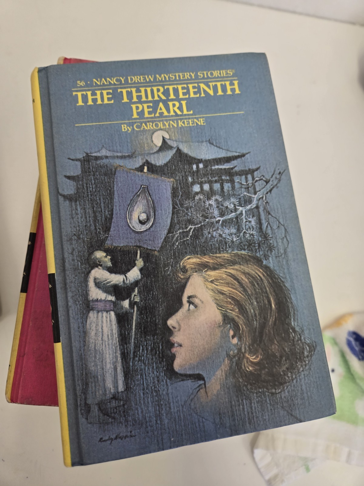 Vtg Nancy Drew Mystery Book Hardcover Matte Yellow Lot Of 9
