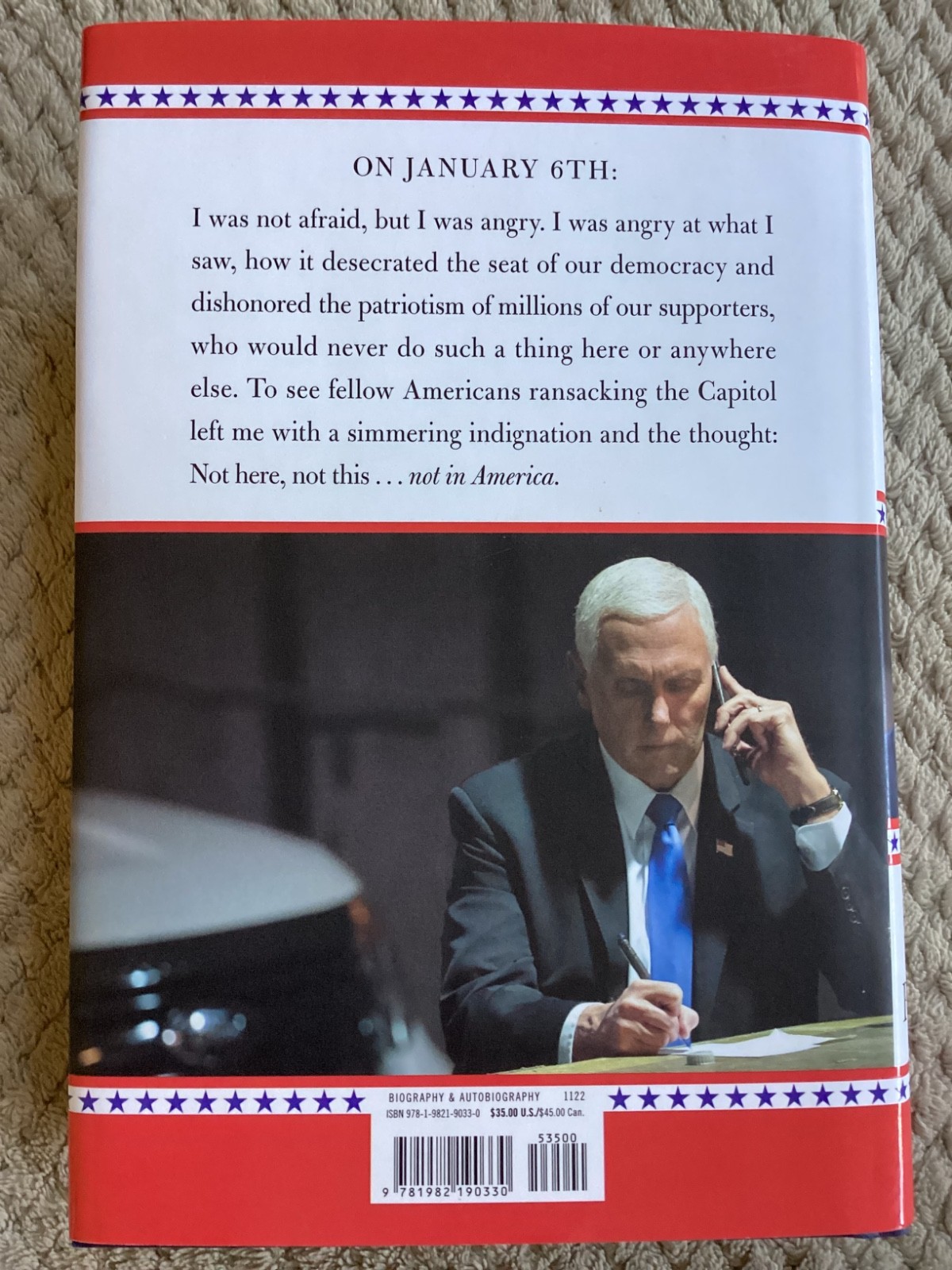 *Signed* So Help Me God by Mike Pence (2022, Hardcover) VP US Politics