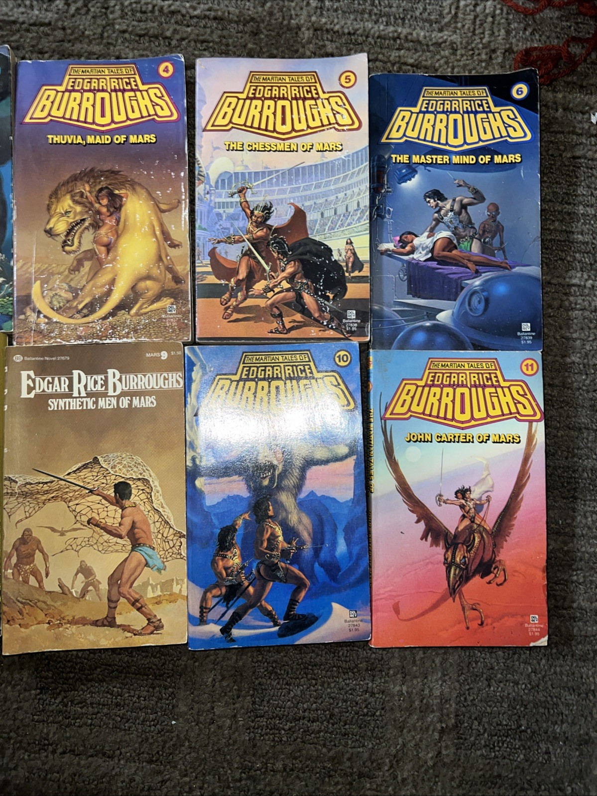 The Martian Tales of Edgar Rice Burroughs Lot of 10 Vols. 2 3 4 5 6 7 8 9 10 11