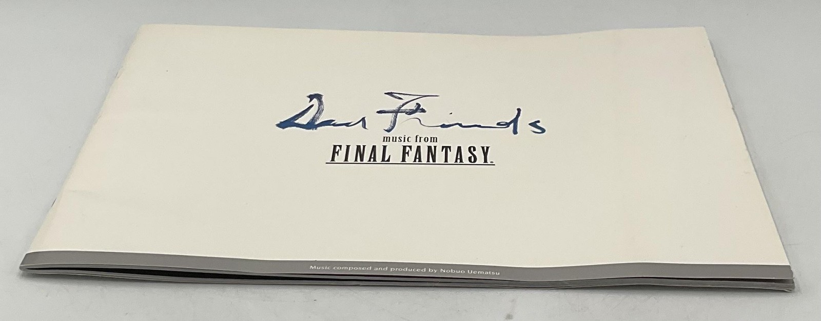 Dear Friends Music From FINAL FANTASY Nobuo Uematsu Square Enix Chapbook White