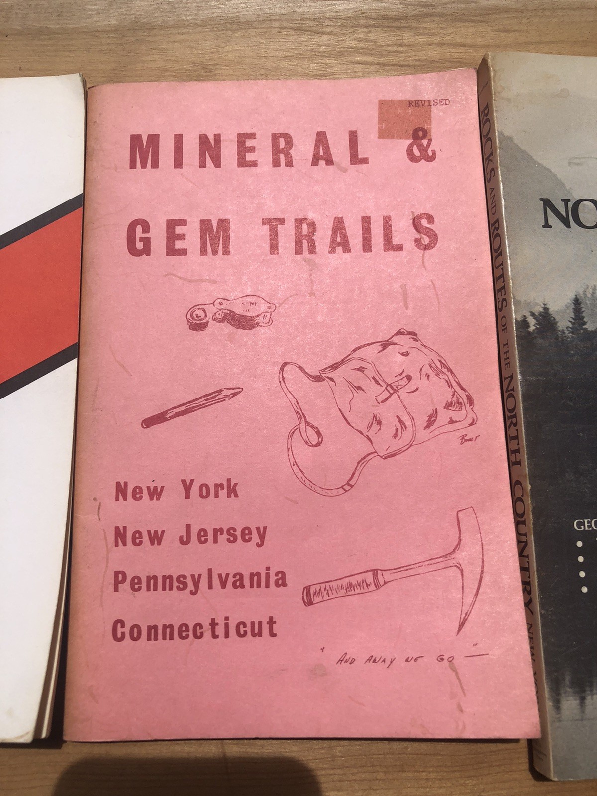 5 Book Lot Mineral & Gem Trails New York New Jersey Pennsylvania Maine Mines CT