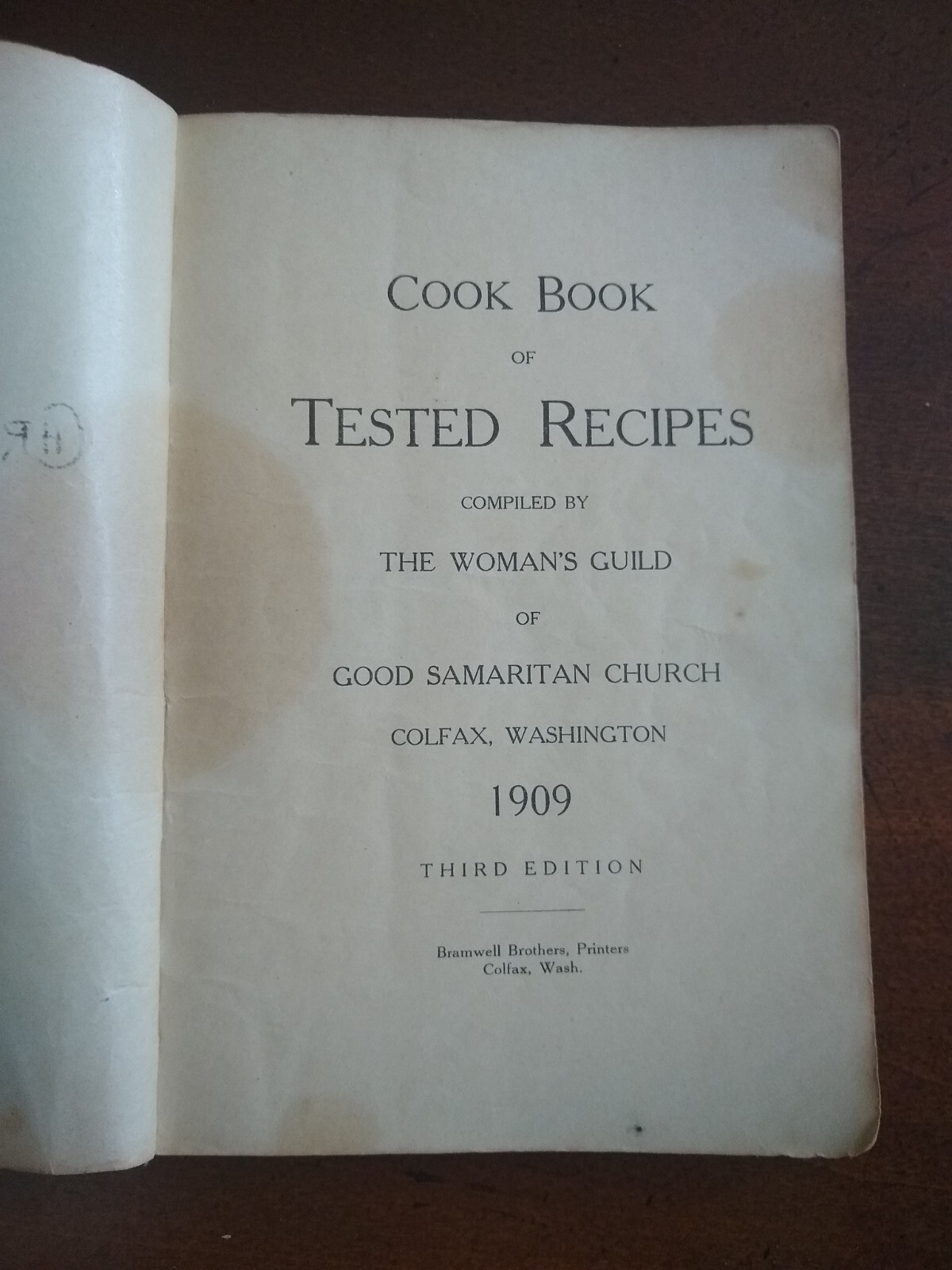 Tested Recipes 1909 the woman’s guild Colfax Washington