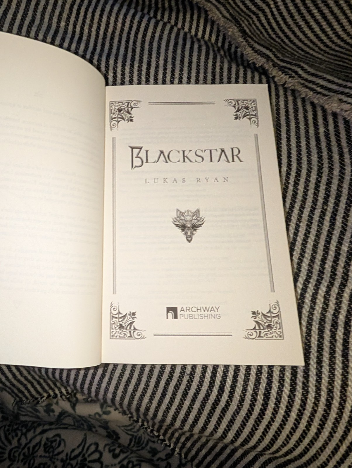 Blackstar Book by Lukas Ryan Softcover Signed Autographed Archway Publishing