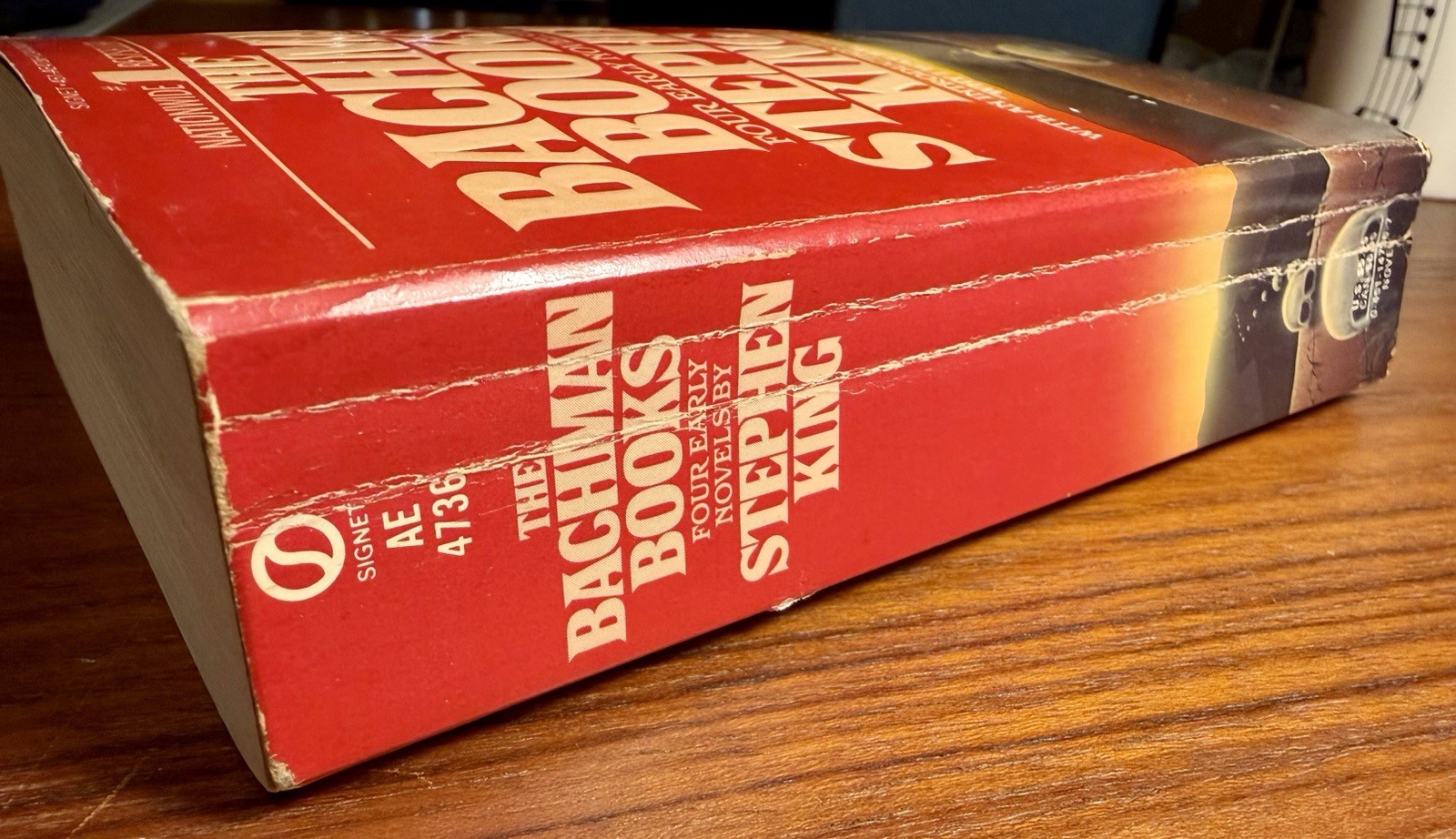 The Bachman Books Stephen King 1986 1st Signet Ed. PB Long Walk,Rage,Roadwork VG