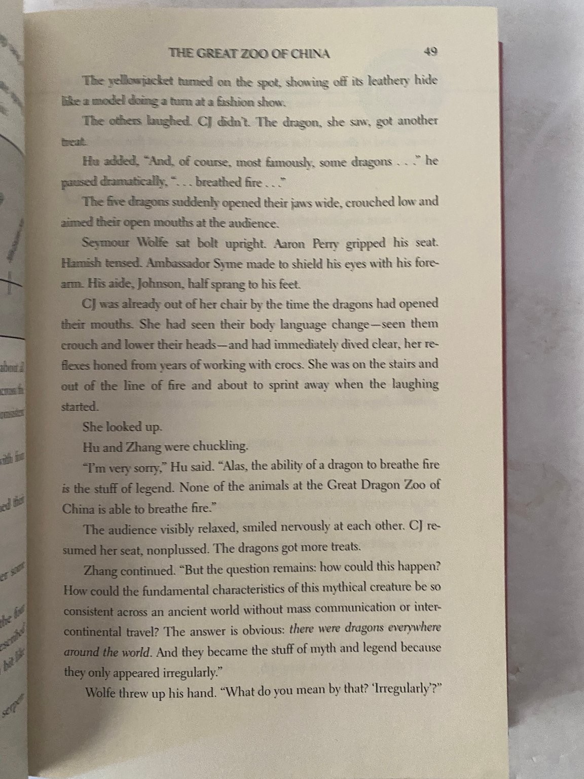 The Great Zoo of China Matthew Reilly Thriller Gallery Books