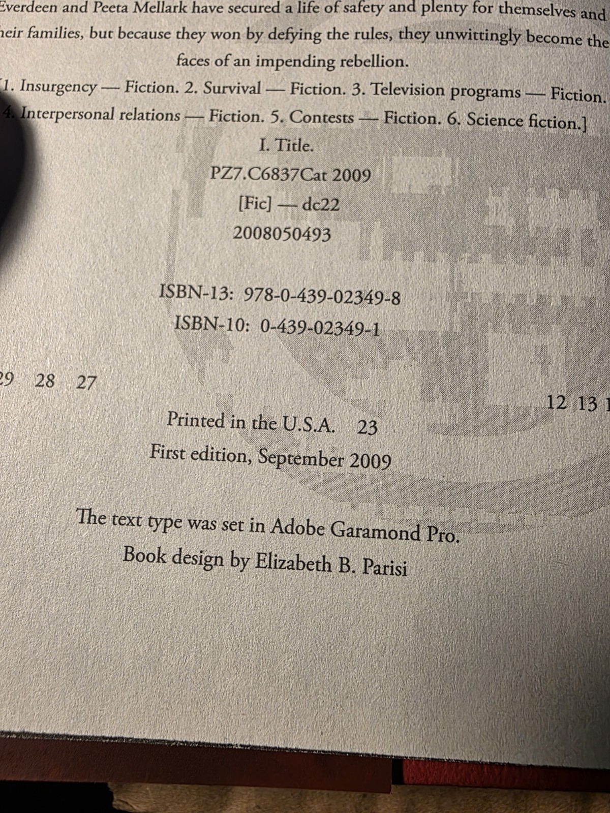Catching Fire and Mockingjay Suzanne Collins 1st Edition Printing