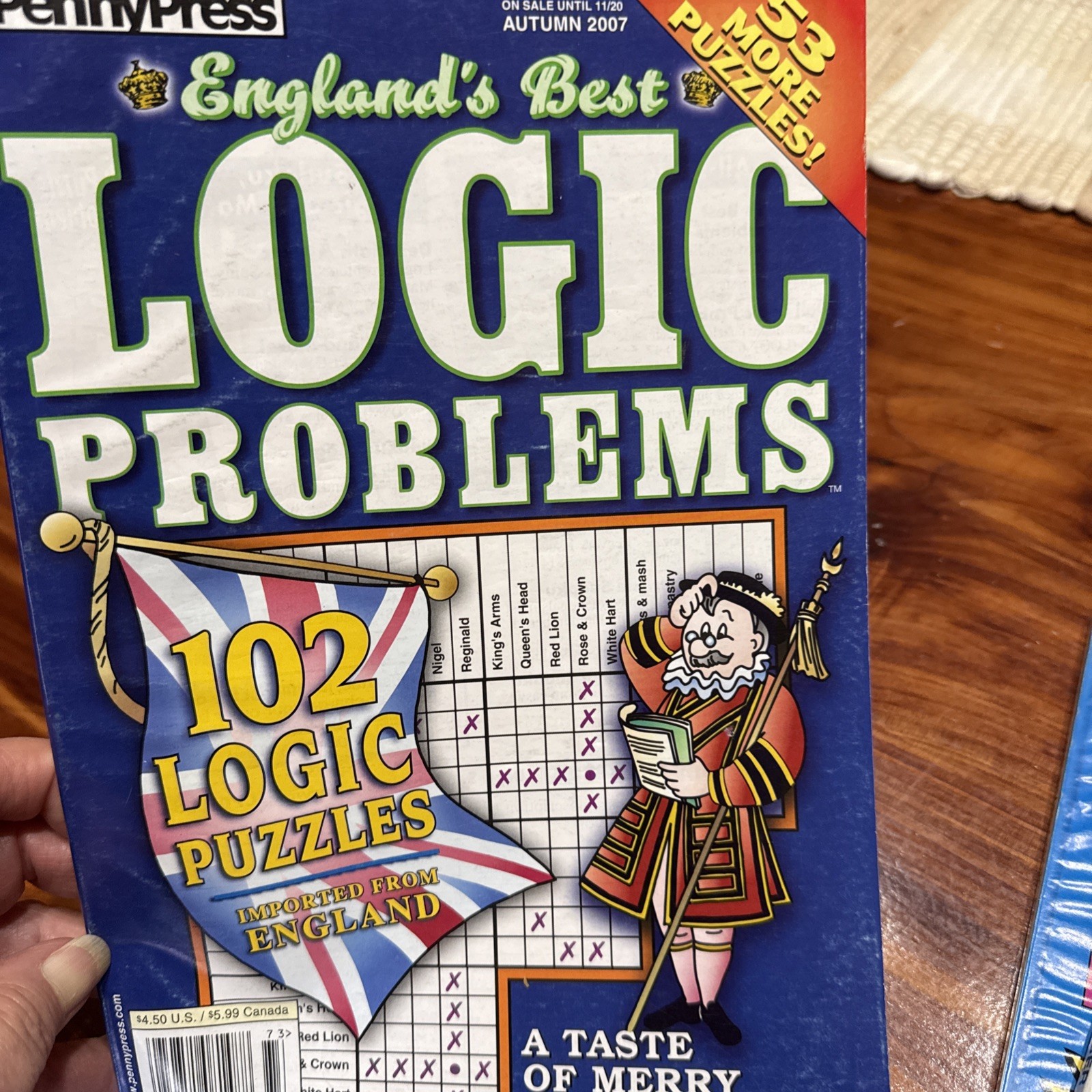 3-Dell Penny Press Original Logic Problems Grid Puzzles Collectors England Best