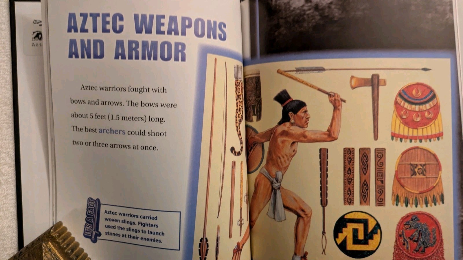 Adrienne Lee, AZTEC WARRIORS, Ex-Library, HB, 2014, Capstone Press, Juvenile