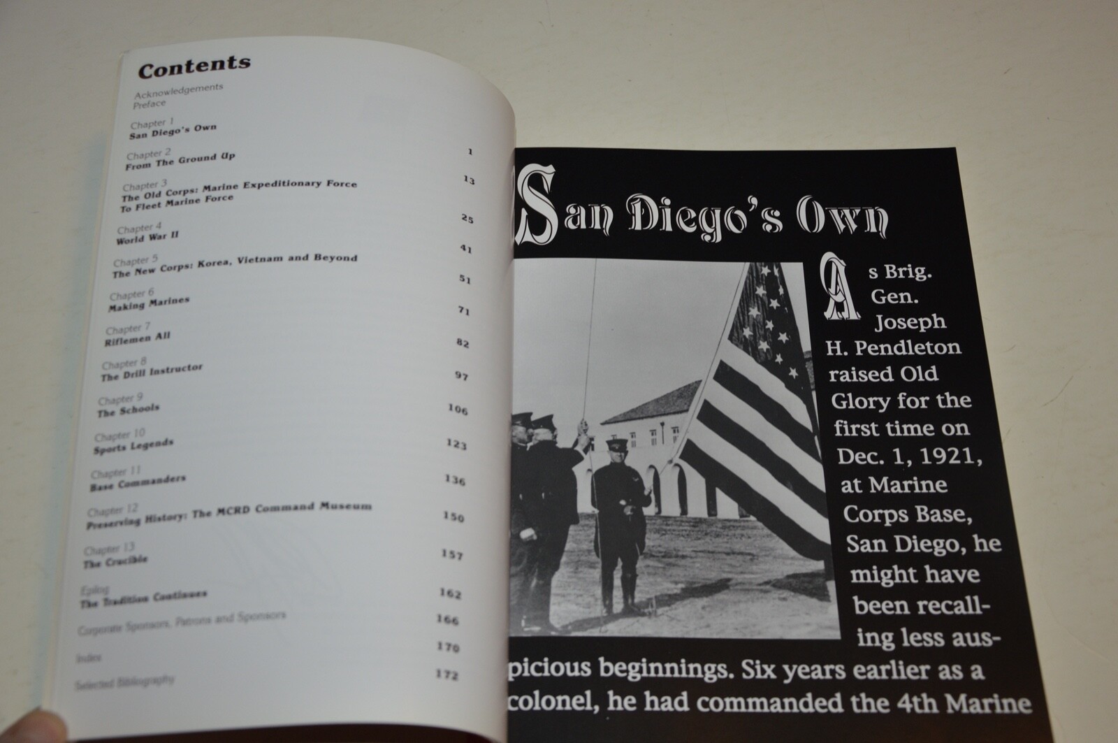 History Of Marine Corps Recruit Depot San Diego SIGNED GENERAL CHARLES C. KRULAK