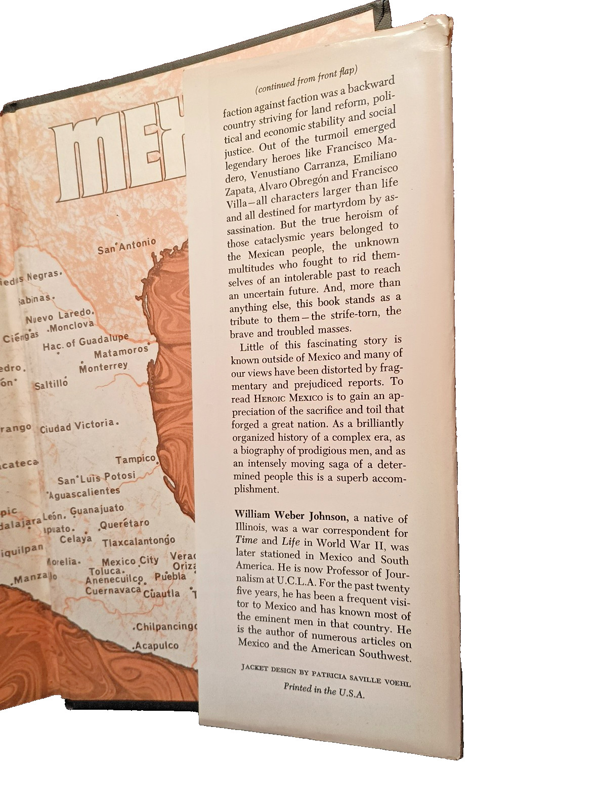 Heroic Mexico By William Weber Johnson 1st Edition.Signed. Hardback
