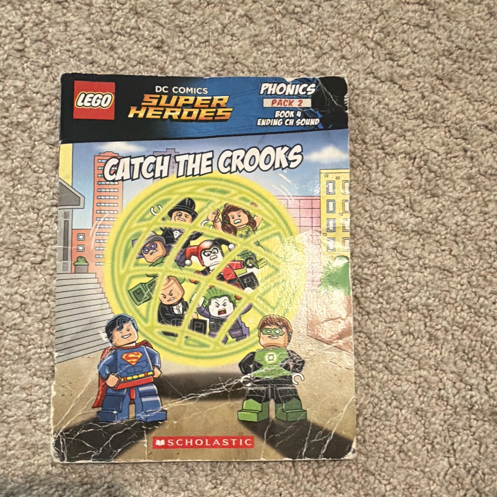 Scholastic LEGO DC Super Heroes Phonics Pack 2 Lot of 5 PB Illustrated Ages 4-8