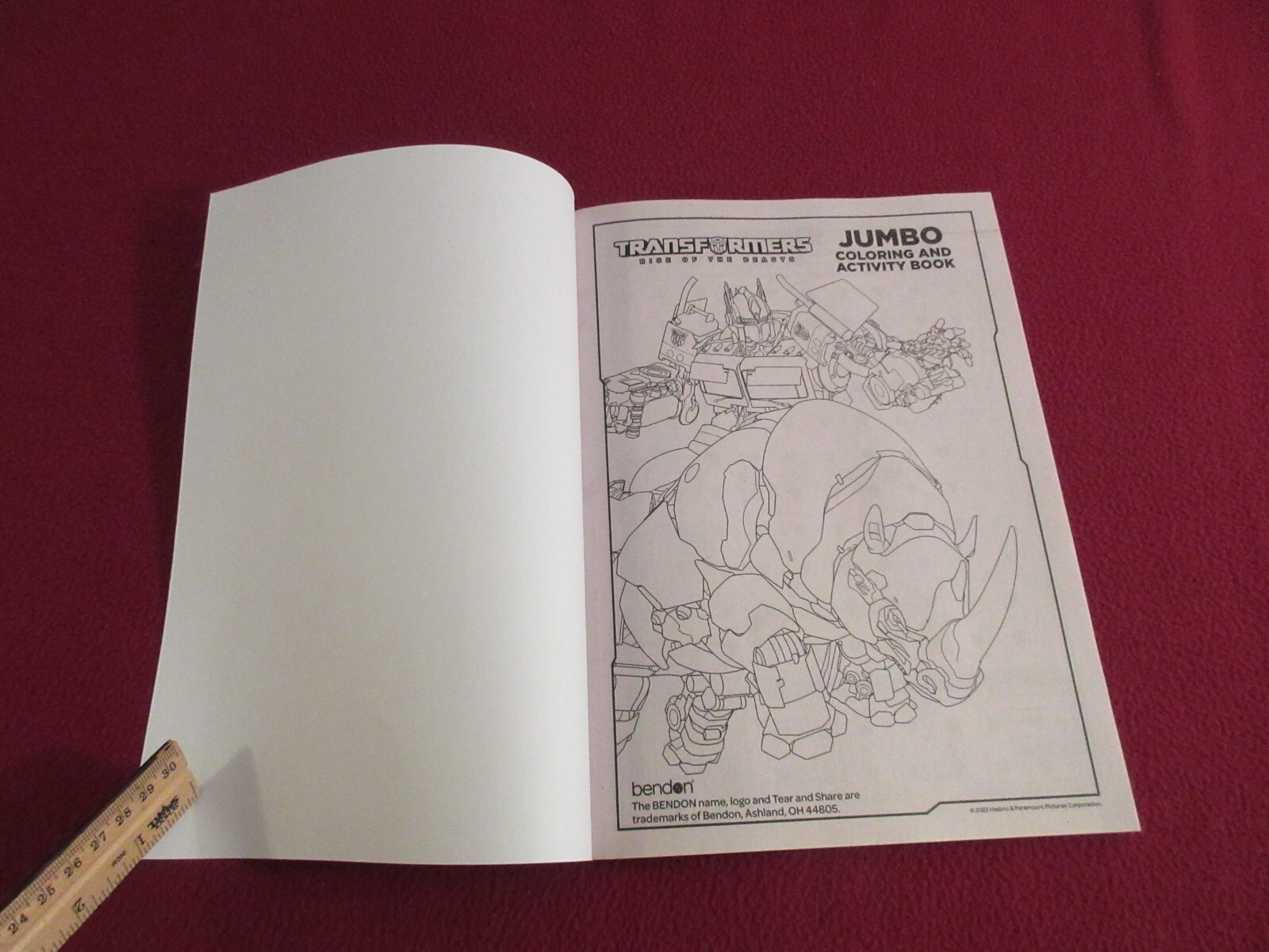 Transformers Rise of the Beasts Jumbo Coloring & Activity Book – 80 Pages