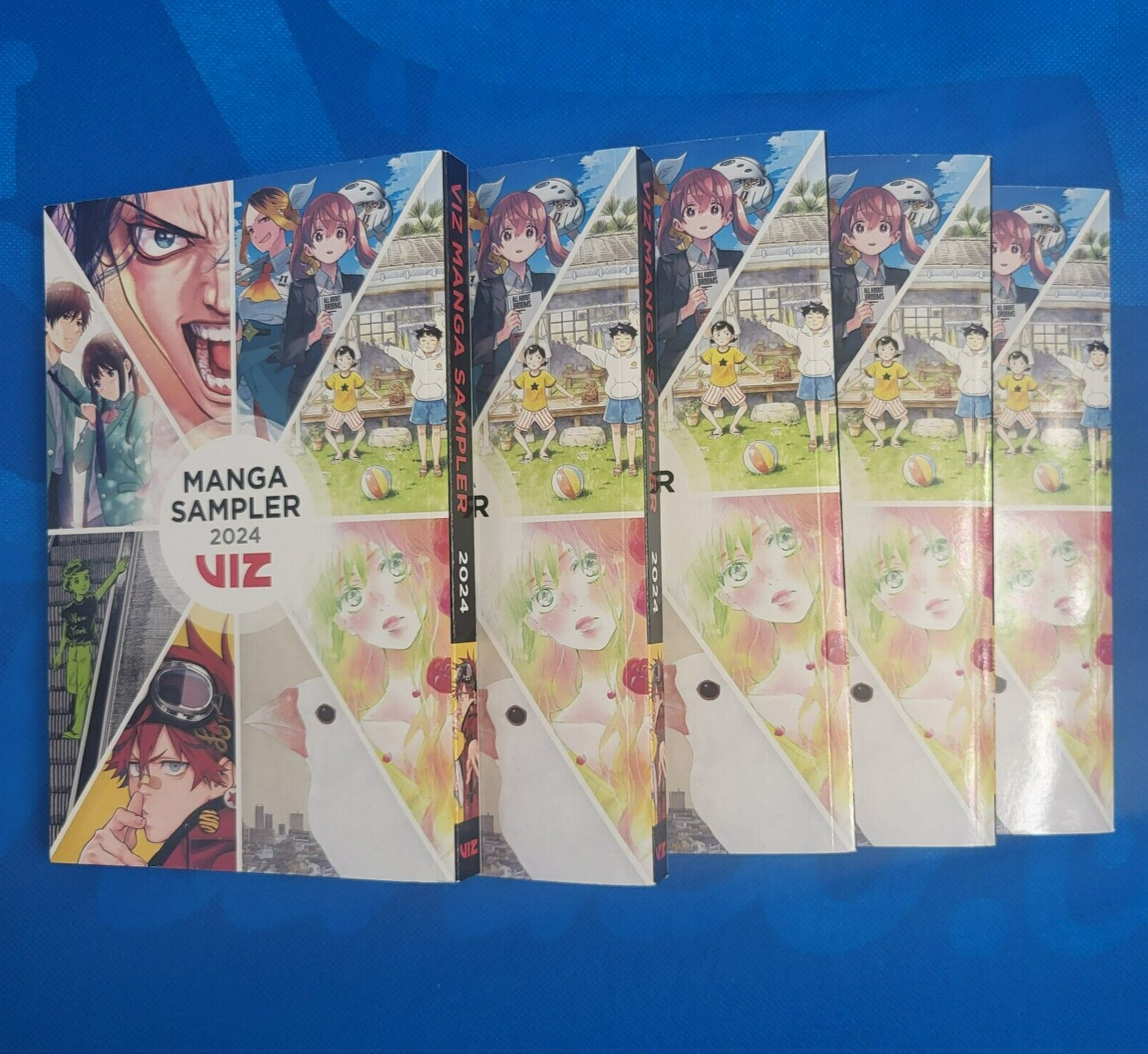 NEW! SDCC 2024 VIZ MEDIA MANGA SAMPLER BOOK – LOT / BUNDLE OF 5 BOOKS!
