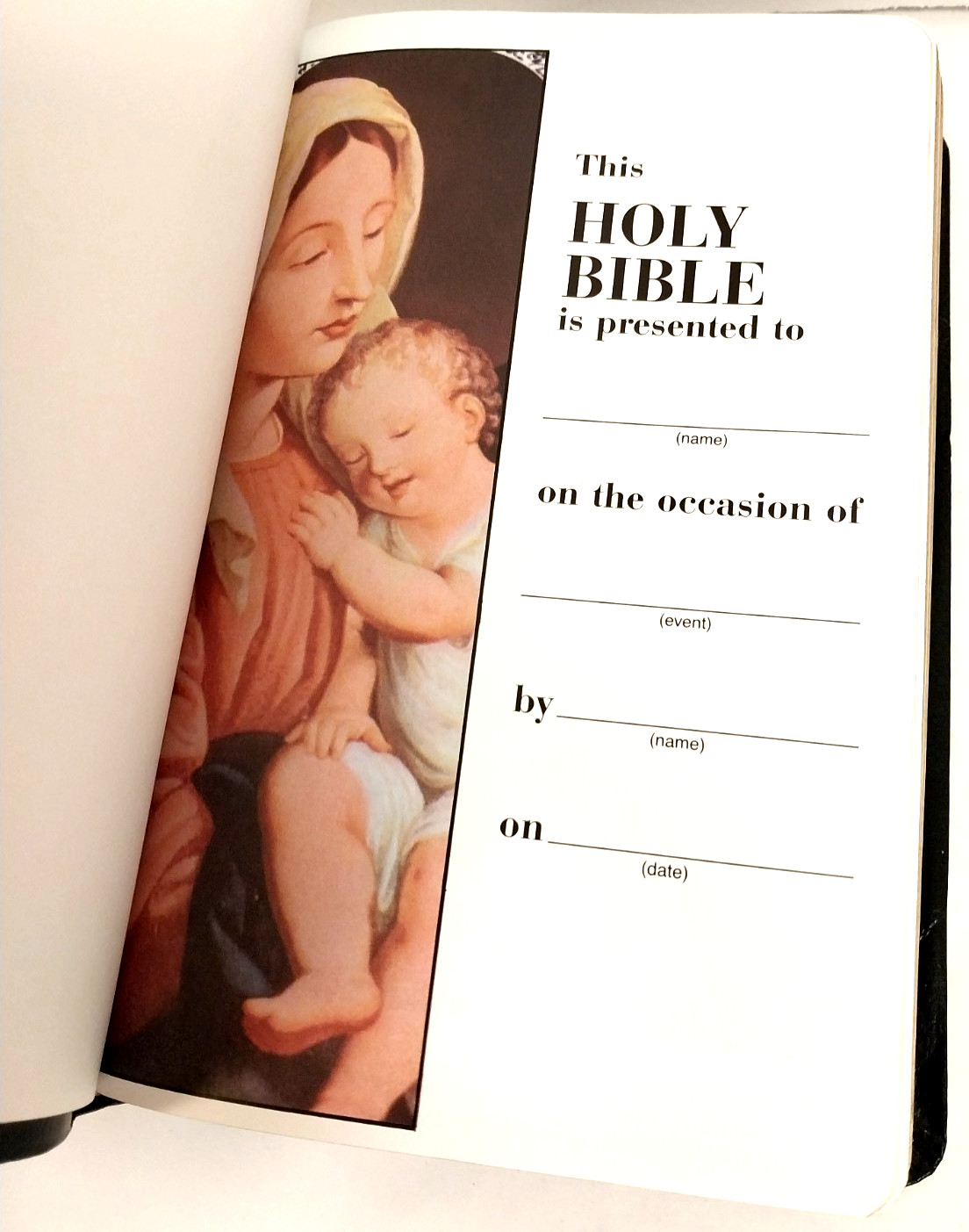 VTG Holy Bible New American Bible Catholic Bible Press 9053NBK Copyright 1987