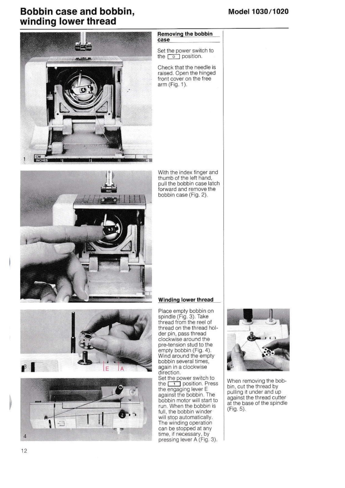 BERNINA 1020-1030 Sewing Machine User Manual In COLOR, TOUGH COVERS, WIRE BOUND
