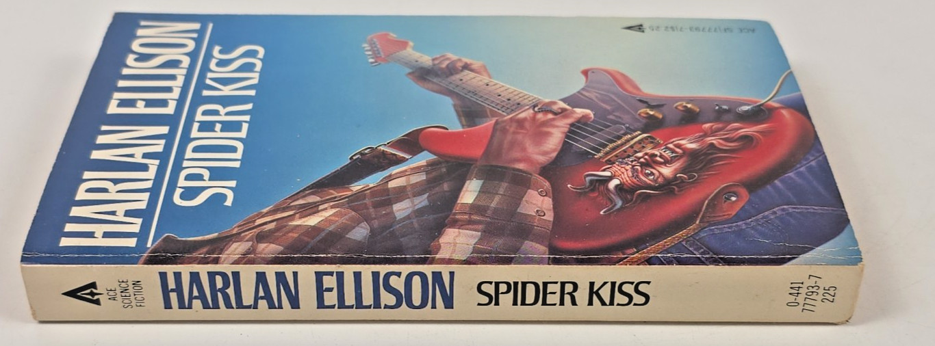 4 Harlan Ellison Lot ~ 1980s Paperbacks ~ Glass Teat, Spider Kiss, Wonder & More
