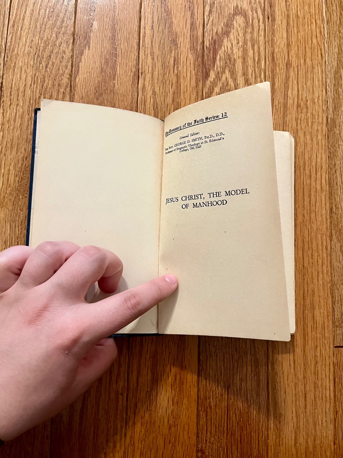 Jesus Christ Model of Manhood by Goodier (1928 HB) Treasury of the Faith #12