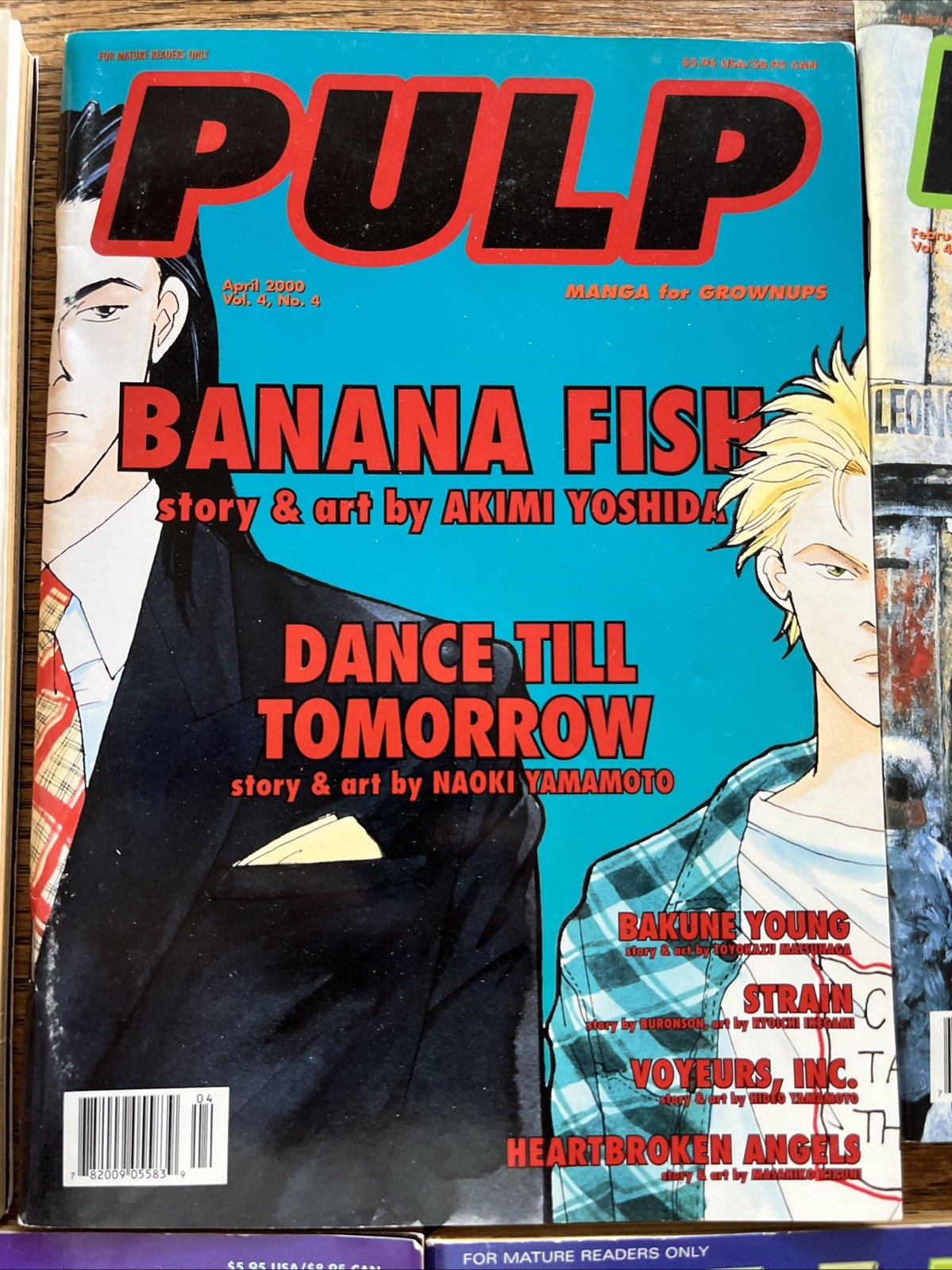 Lot 5 Pulp Magazine Manga for Grownups 1998-2000 Lot W