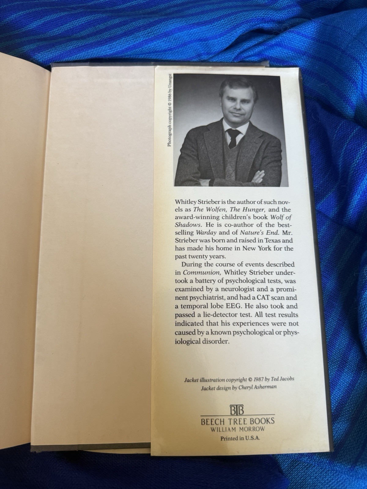 Communion | A True Story | by Whitley Strieber | 1987 UFO Aliens 1st Ed HCDJ