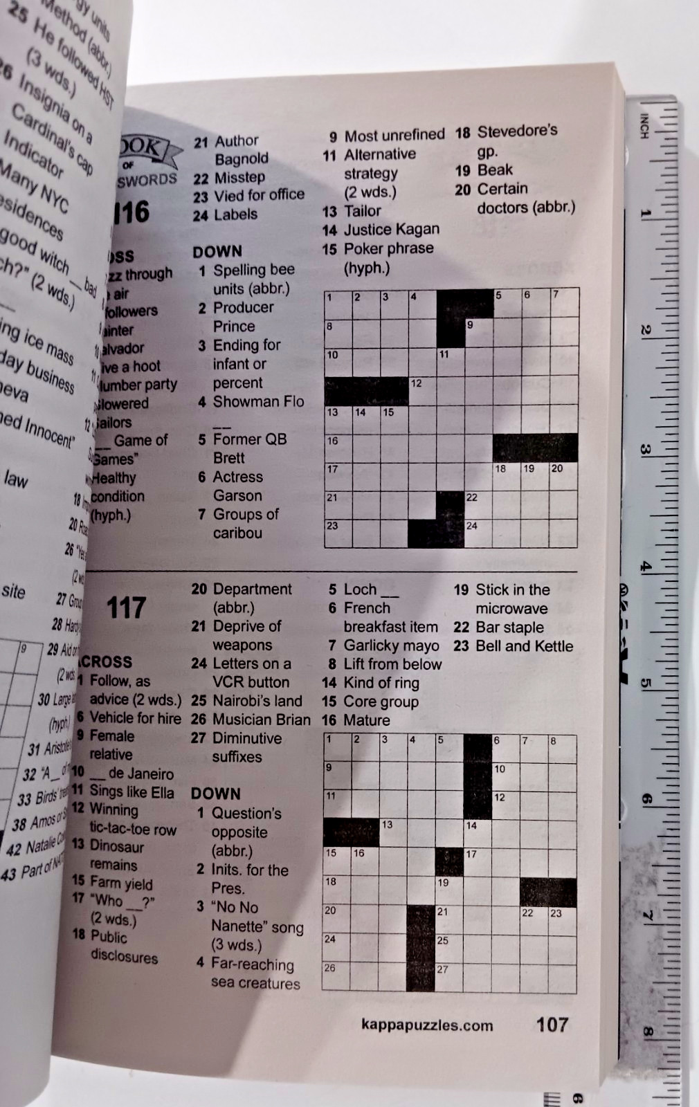 Lot of 6 Crossword Puzzle Books Kappa Dreamtivity Bendon Parragon Small-LG Print