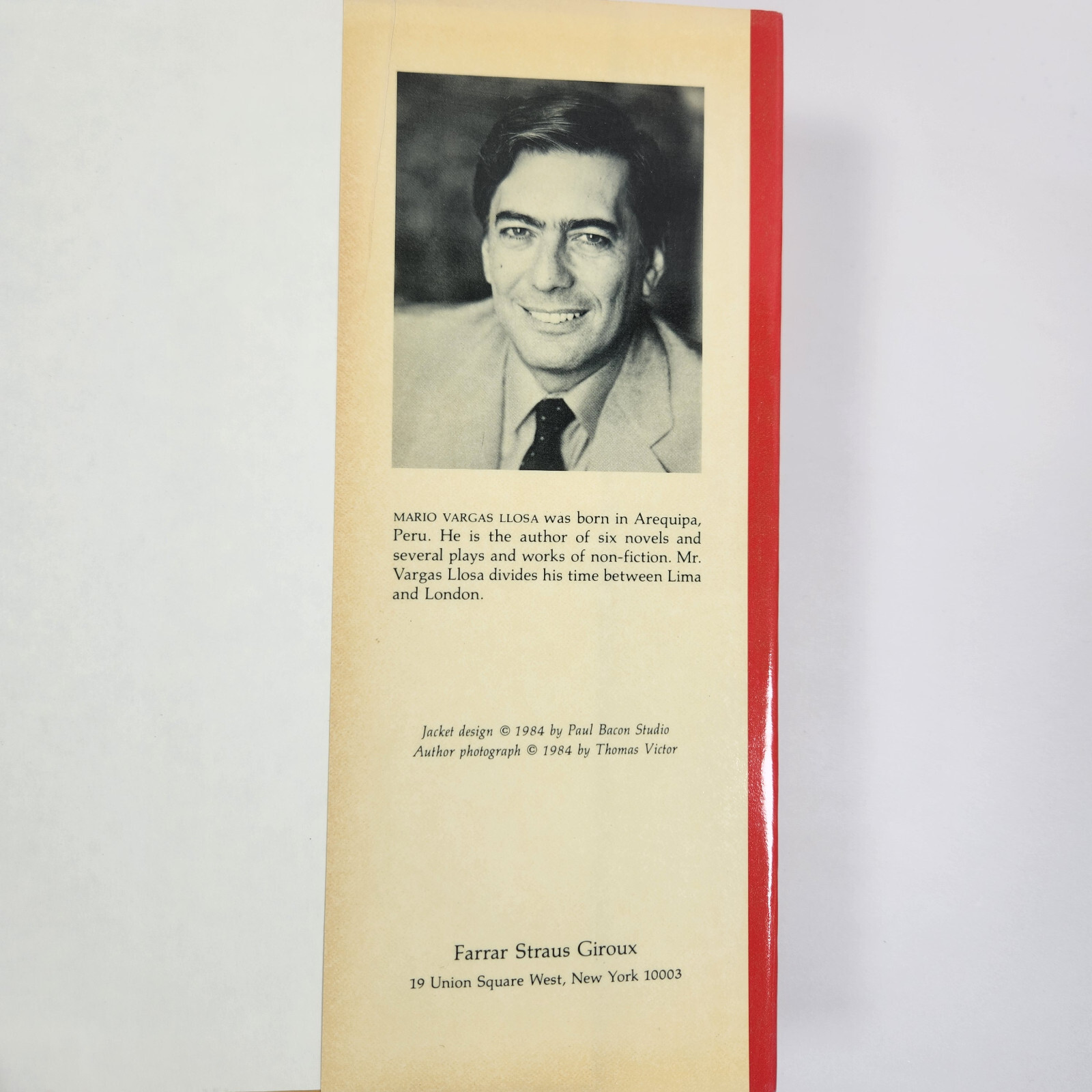 The War Of The End Of The World 1984 First US Printing HC Mario Vargas Llosa