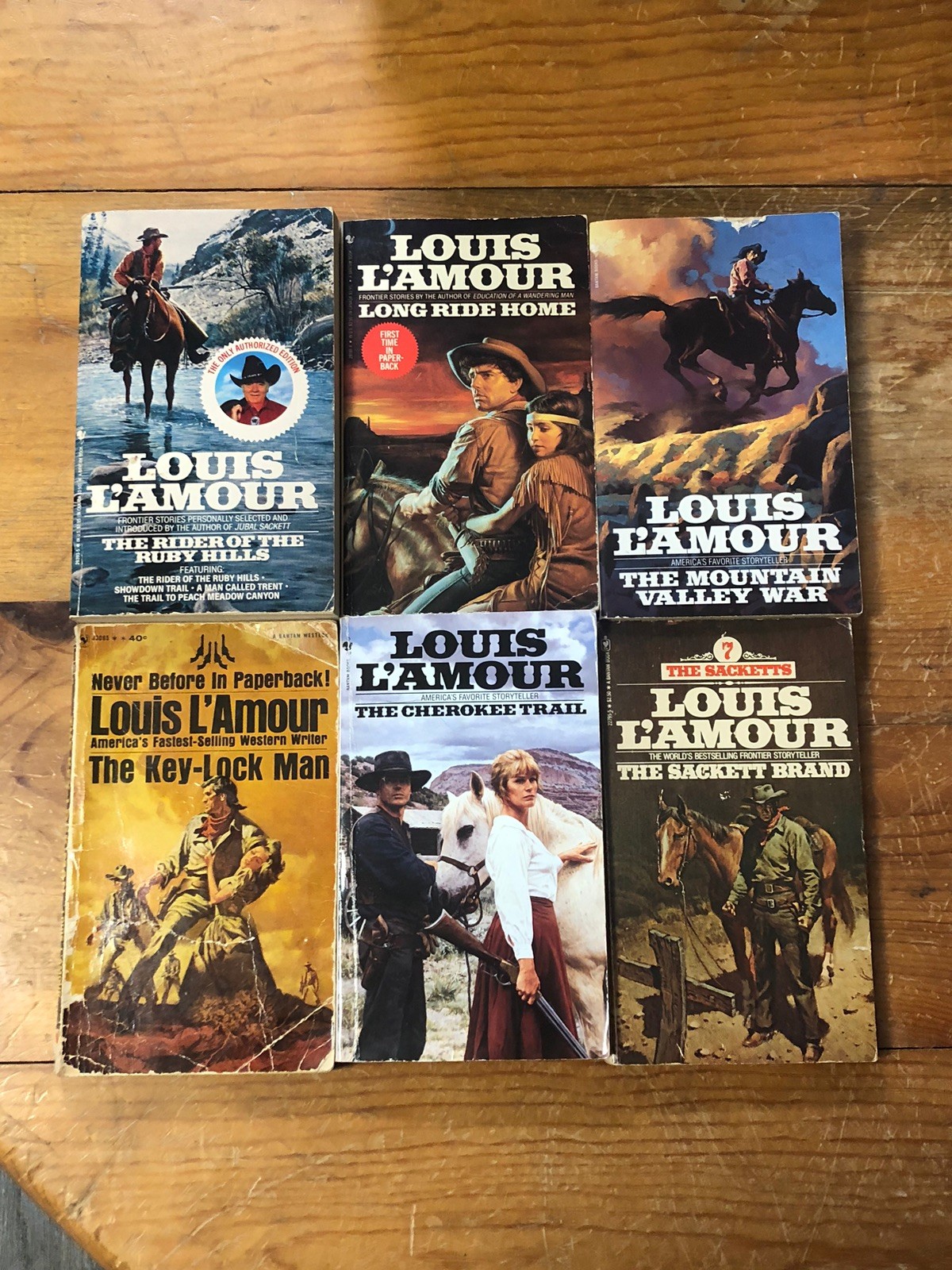 Vintage Louis L’Amour Western Lot 18 Paperback Bantam Books