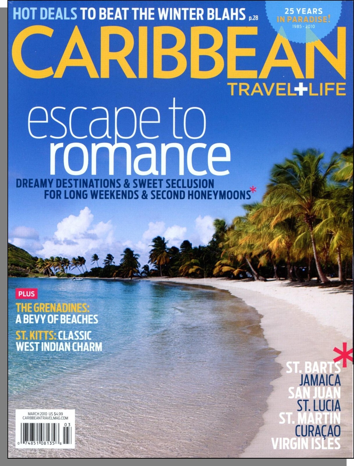 Caribbean Travel & Life – 2010, March – Romantic Escapes, Grenadines, St Kitts
