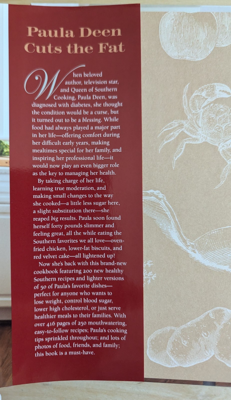 Paula Deen Cuts The Fat: Paula Deen (Signed) & Melissa Clark, HCDJ 1st Ed. 2015