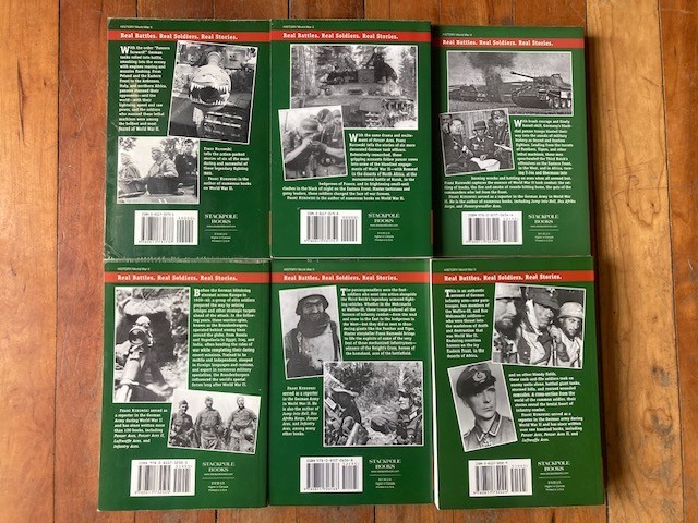 Stackpole military history, Panzer Aces, etc, lot of 6 books by Frank Kurowski
