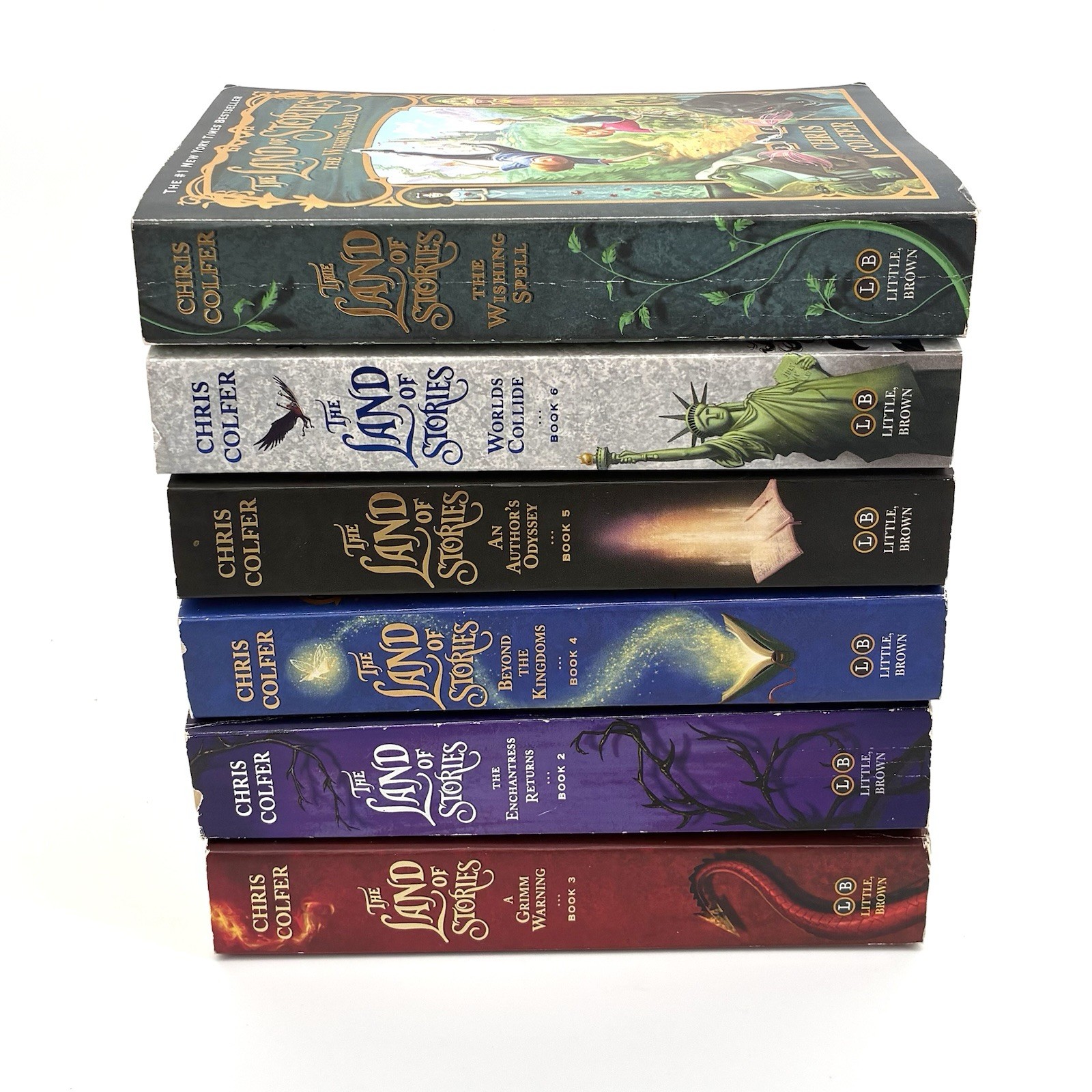 Land of Stories Complete Series Books 1-6 Paperback Lot Chris Colfer LB