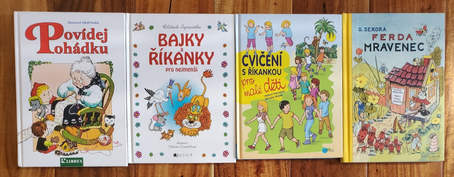 Lot 4 Kids Children’s CZECH Language BOOKS Librex FICTION HARDCOVERS