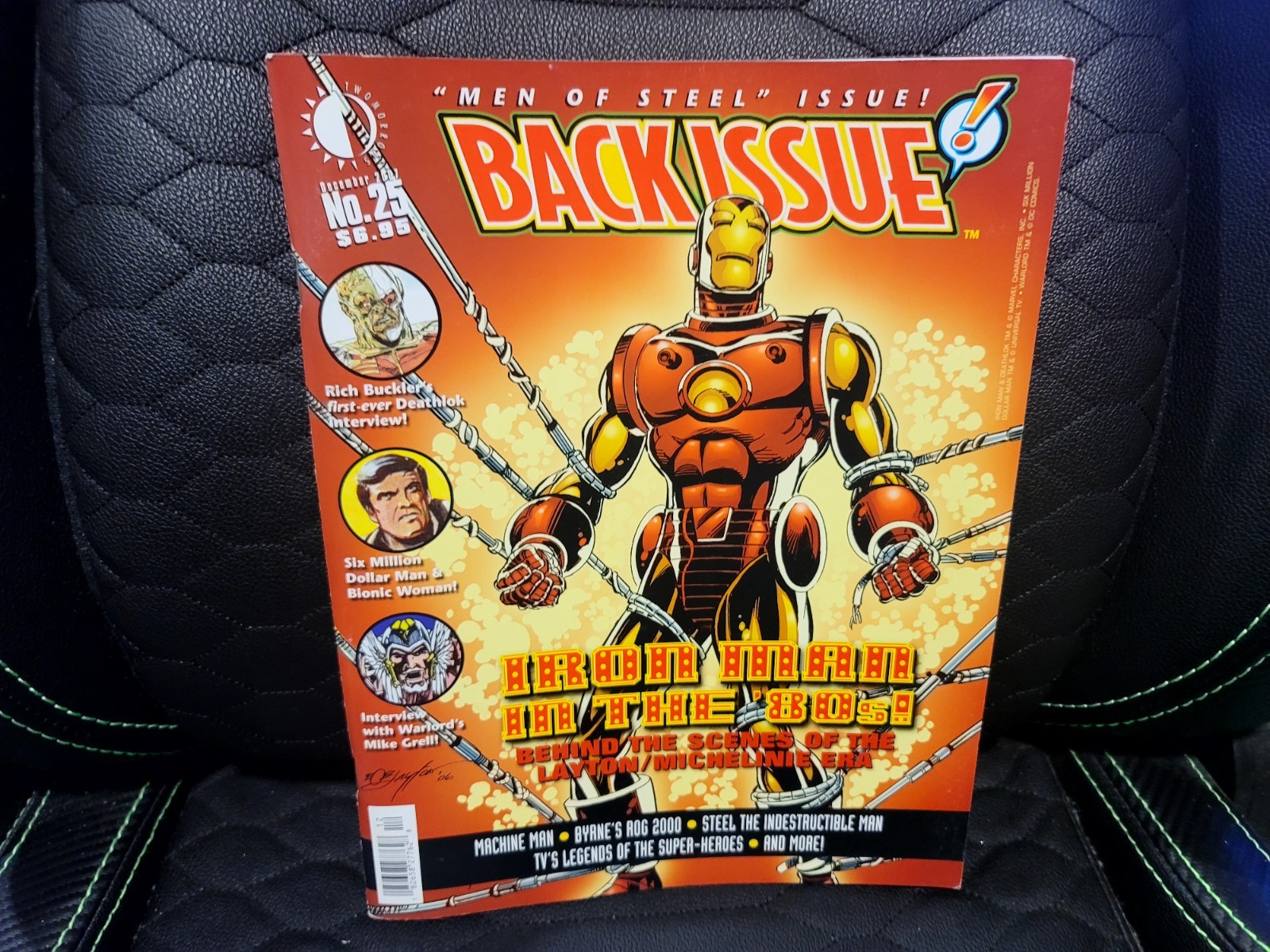 BACK ISSUE Magazine #25 TwoMorrows Iron Man Warlord Six Million Dollar Man Comic