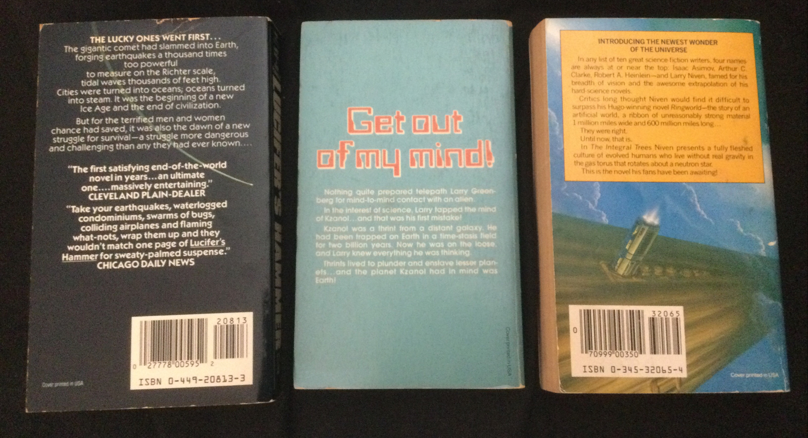 12 SF PBs by Larry Niven: Man-Kzin Wars, Ptavvs, Mote in God’s Eye, Ringworld++