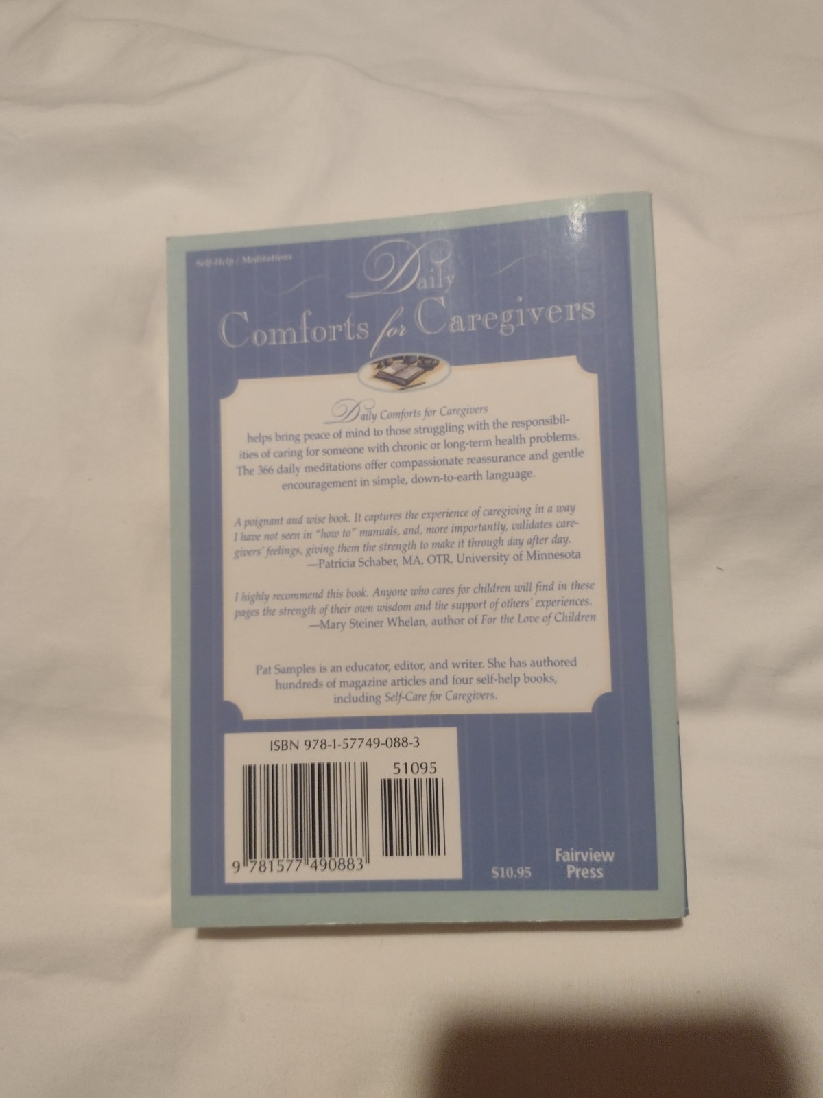 Daily Comforts for Caregivers Book by Pat Samples New