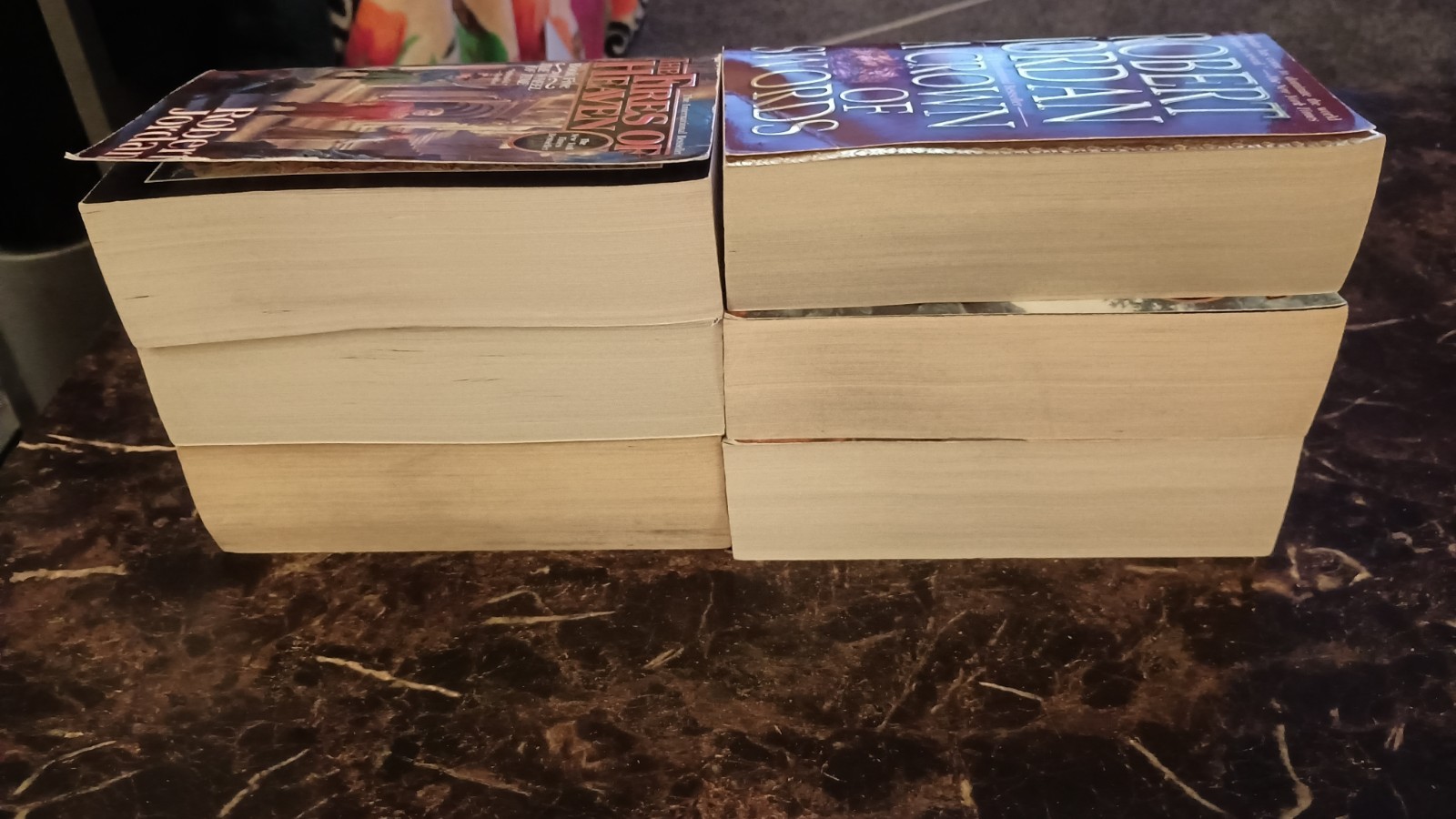 Vintage Robert Jordan Wheel Of Time Paperback Book Lot Of 6