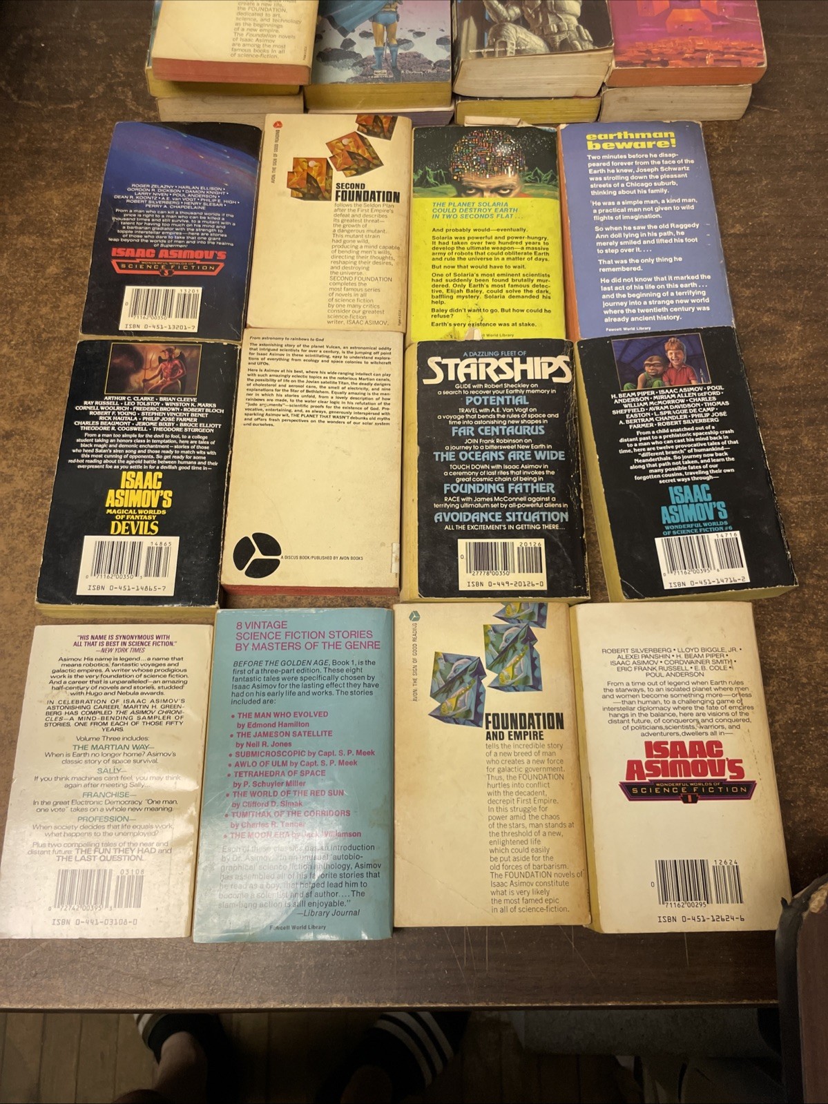 ISAAC ASIMOV Science Fiction Collection 28 PB HC Foundation Robots Empire Lot