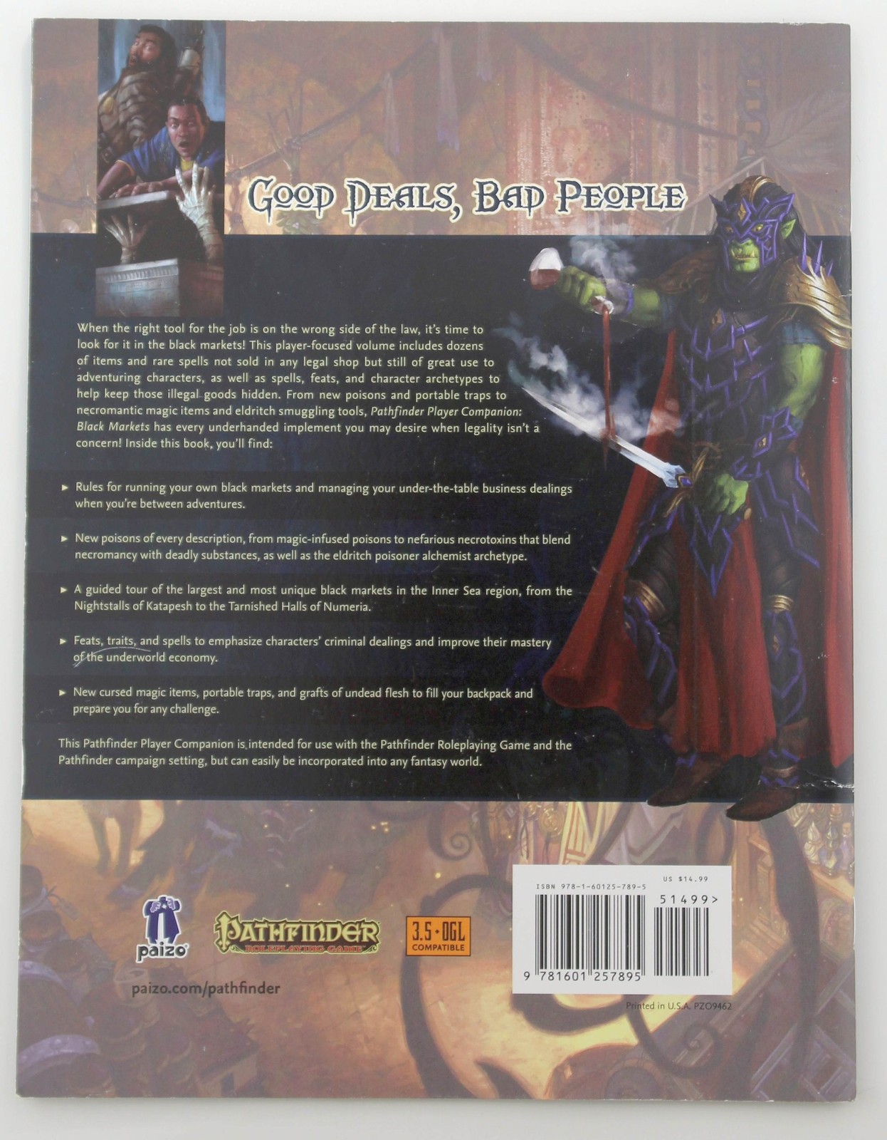 Pathfinder Player Companion: Black Markets Staff, Paizo Paizo Inc.