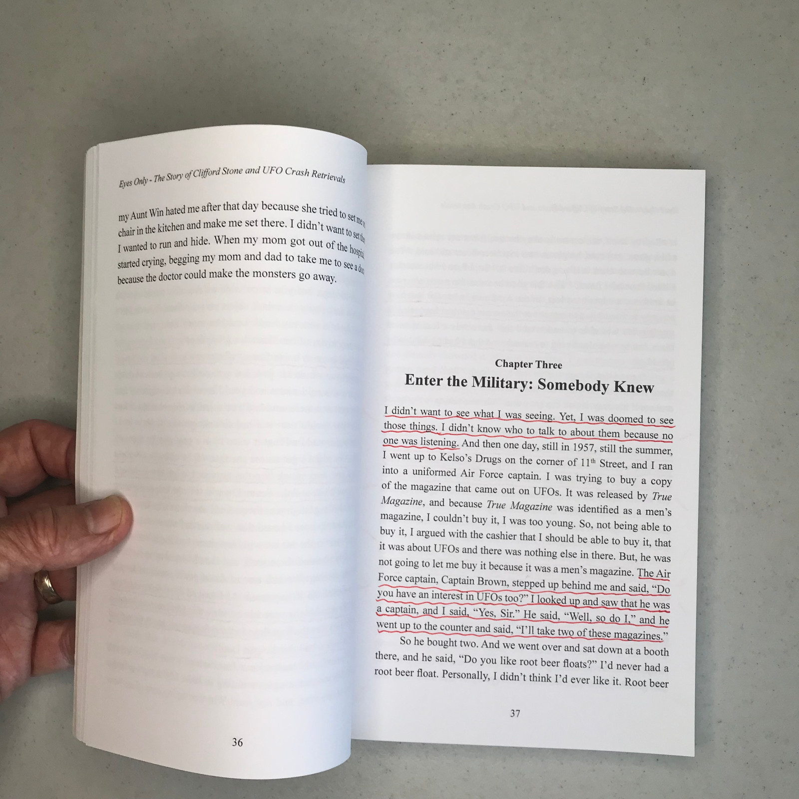 “Eyes Only” Clifford Stone UFO Crash Retrievals Paperback 2011 – 223 Pages