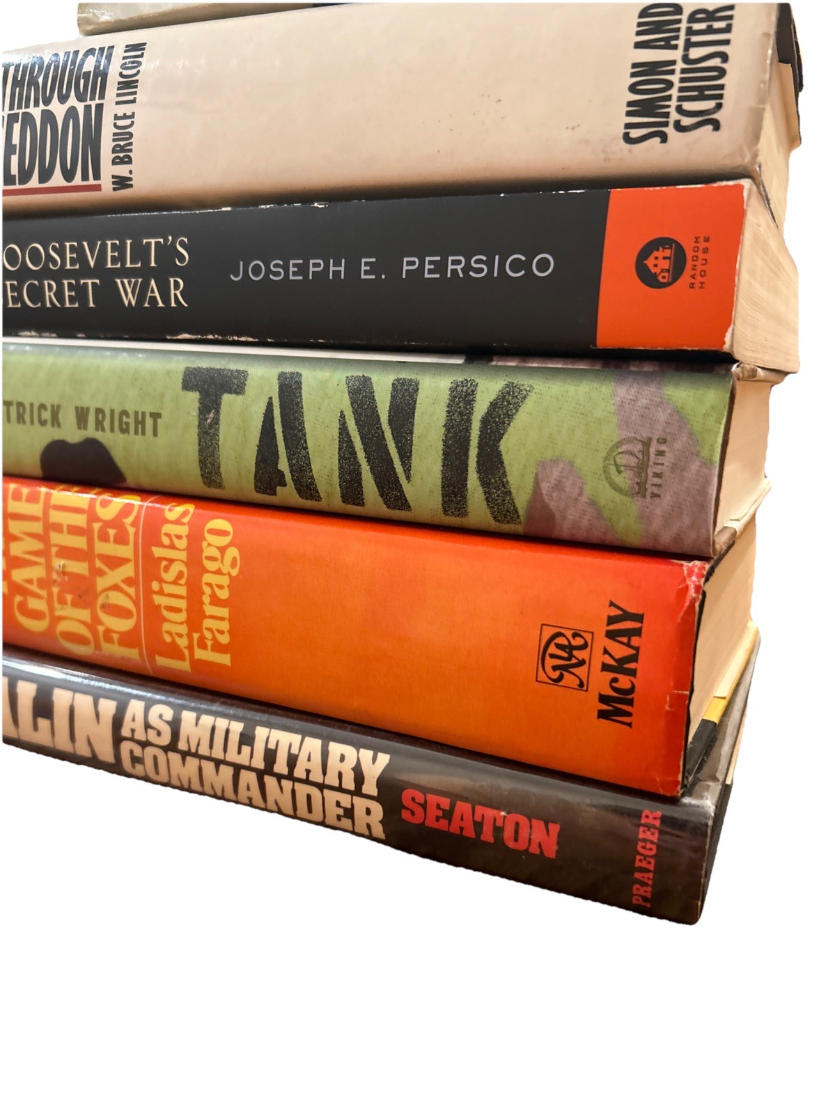 World War II WW1 Russia Books Lot Hardcover Paperback Stalin Game Of Foxes Tank