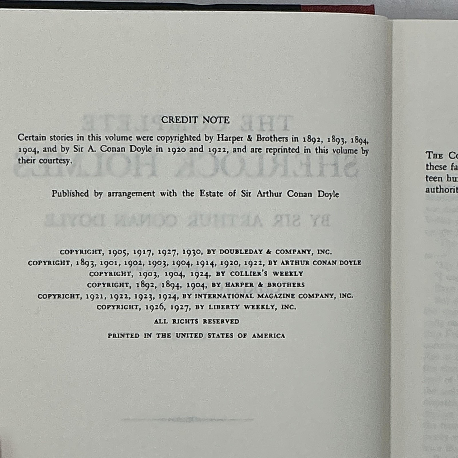 The Complete Sherlock Holmes Vol I-II Sir Arthur Conan Doyle HC Doubleday Brown