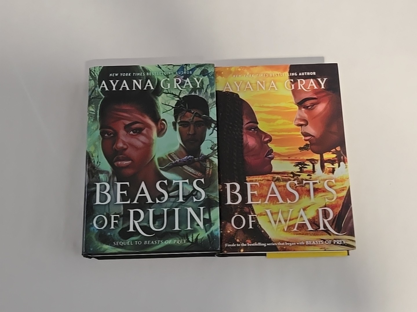 “Beasts of Ruin” & “Beasts of War” by Ayana Gray (Hardcover)