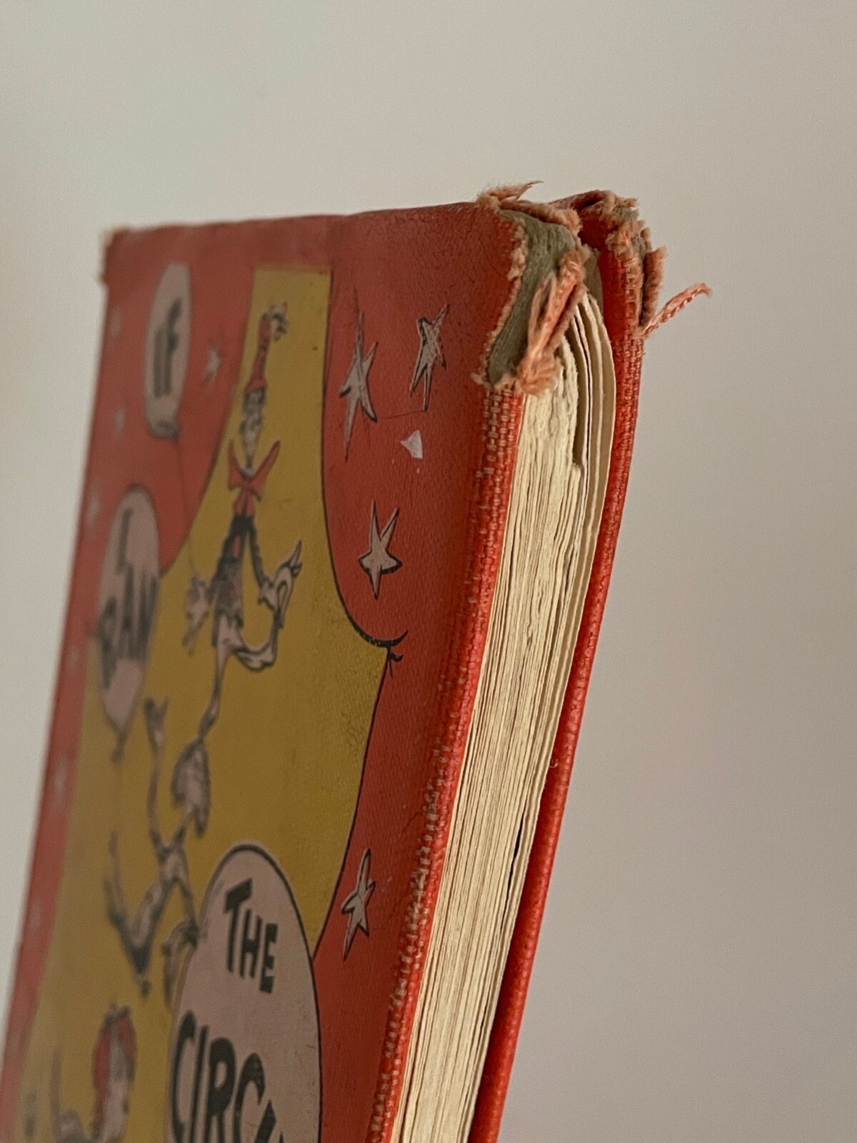 If I Ran The Circus Dr. Suess 1956 1st Ed. Ex Library Book Orange Cover Vtg RARE